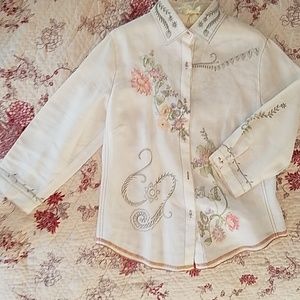 Women's 100% linen blouse